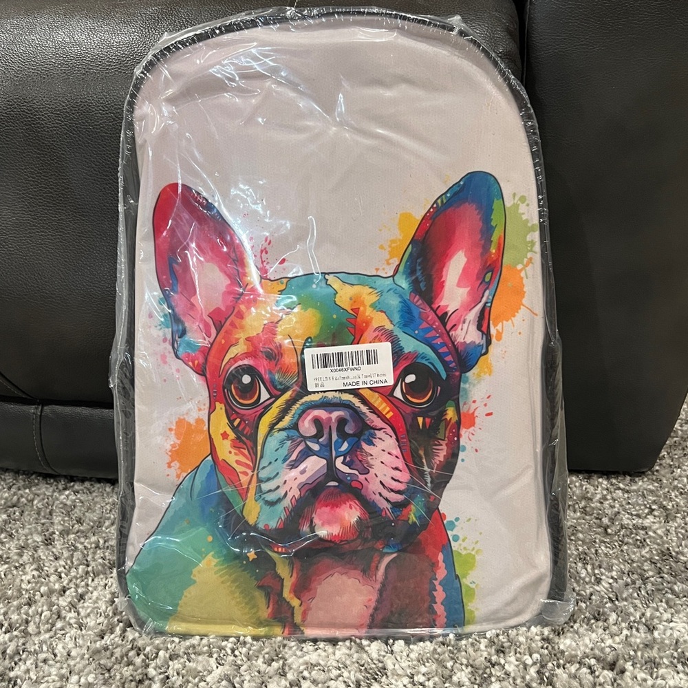 Colorful French Bulldog Backpack